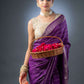 Ethereal Purple Assam Silk Saree