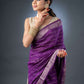 Ethereal Purple Assam Silk Saree