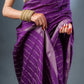 Ethereal Purple Assam Silk Saree