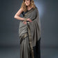 Timeless Black Assam Silk Saree