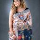 Peach Bliss Linen Cotton Printed Saree