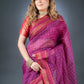 Regal Purple Chanderi Cotton Saree