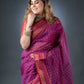 Regal Purple Chanderi Cotton Saree