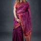 Regal Purple Chanderi Cotton Saree