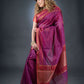 Regal Purple Chanderi Cotton Saree