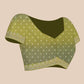 Olive Tapestry -  Bandhani Elegance Saree