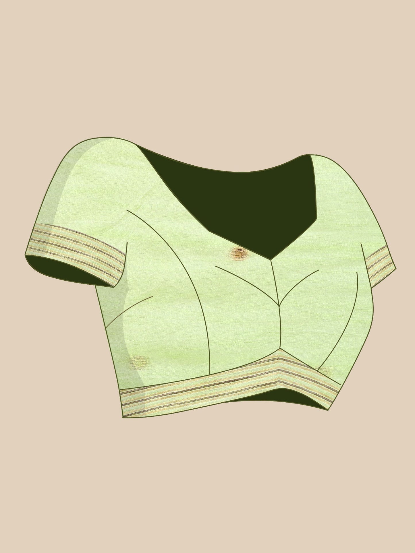 Green Jamdani Cotton Saree